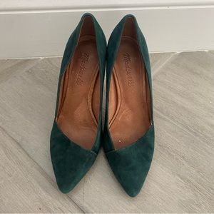 Madewell Evergreen Velvet Heels